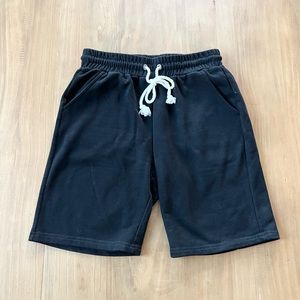 Roolee Black Athleisure Sweats Shorts